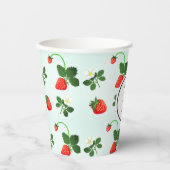 Strawberries Papieren Bekers (Voorkant)