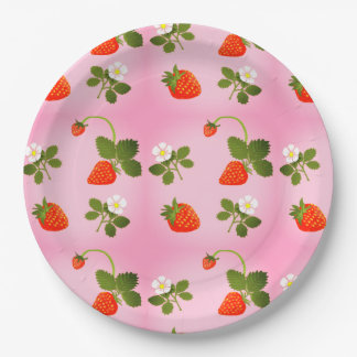 Strawberries Papieren Bordje