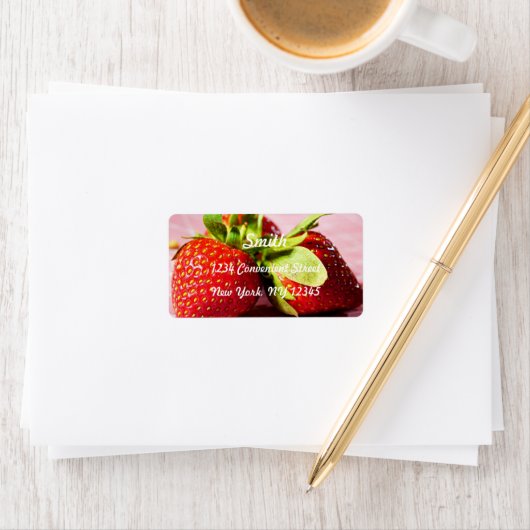 Strawberries Return Address Label (Insitu)