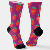 strawberries sokken (Gebogen)