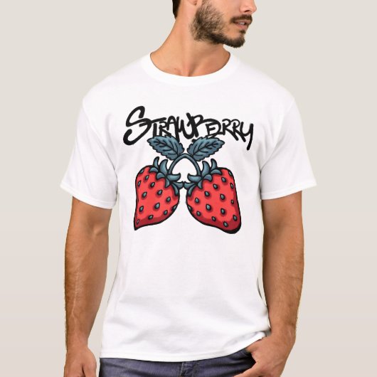 Strawberries streetwear t-shirt (Voorkant)