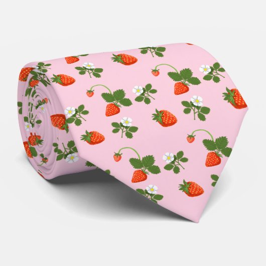 Strawberries Stropdas (Opgerold)