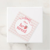 Strawberries Two Sweet 2nd Birthday Bedankjes Labels (In situ)