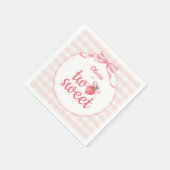 Strawberries Two Sweet 2nd Birthday Servet (Hoek)