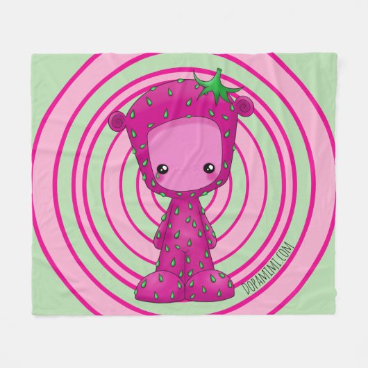 StrawberriMimi Fleece Deken (Voorkant (Horizontaal))