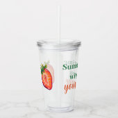 Strawberry acryl drinkbeker (Voorkant)