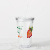 Strawberry acryl drinkbeker (Achterkant)