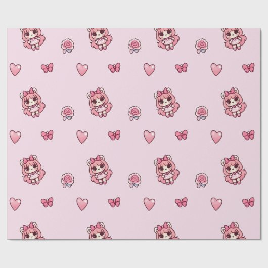 Strawberry Adorbs Cadeaupapier (Vlak)