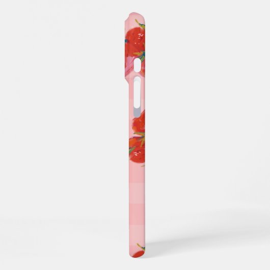 Strawberry Aesthetic Case | Fresh Fruit Vibes iPhone Hoesje (Linkerkant)