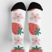 Strawberry and flower pattern sokken (Top)