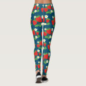 Strawberry and Flowers Pattern Leggings (Achterkant)
