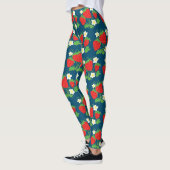 Strawberry and Flowers Pattern Leggings (Links)