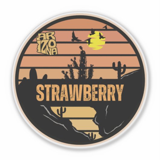 Strawberry, Arizona Sticker (Voorkant)