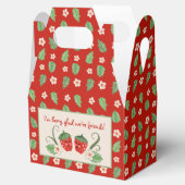Strawberry Art gepersonaliseerde Valentijn Bedankdoosjes (Geopend)