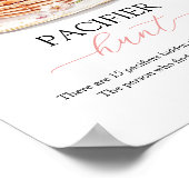 Strawberry Baby Brunch Pacifier Hunt Spelbord Poster (Hoek)