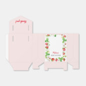 Strawberry Baby Shower Bedankdoosjes (Uitgevouwen)
