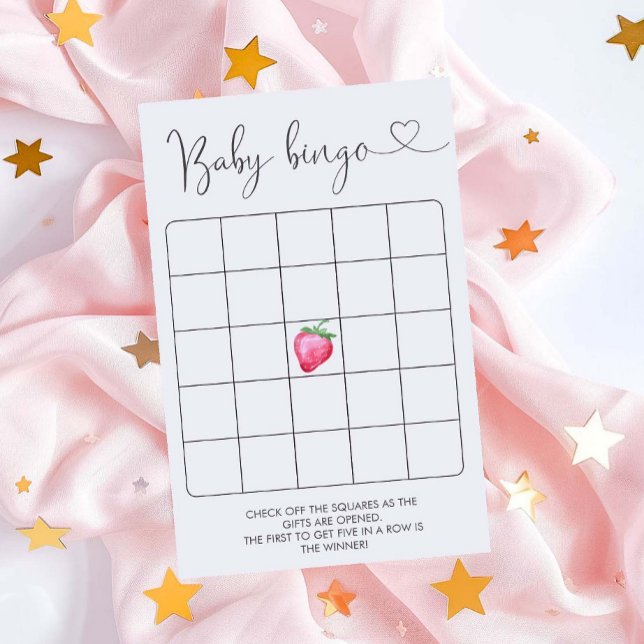 Strawberry Baby shower Bingo Game (Creator heeft geüpload)