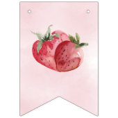 Strawberry Baby shower Bunting Banner (Eerste vlag)