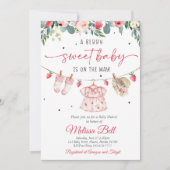 Strawberry Baby Shower Invitation  Kaart (Voorkant)