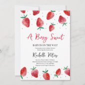 Strawberry Baby Shower Kaart (Voorkant)