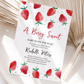 Strawberry Baby Shower Kaart