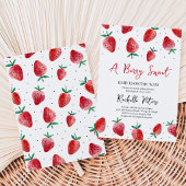 Strawberry Baby Shower Kaart