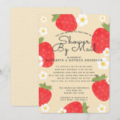 Strawberry Baby shower per post Kaart (Voorkant / Achterkant)