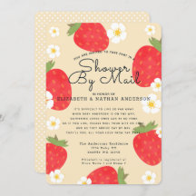 Strawberry Baby shower per post
