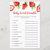 Strawberry Baby Word Scramble Game (Voorkant)