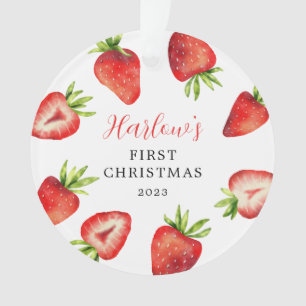 Strawberry Baby's eerste Kerstmis Ornament