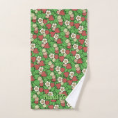 Strawberry Background Pattern Bath Towel Set Bad Handdoek (Handdoek)