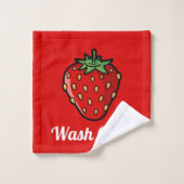Strawberry Background Pattern Bath Towel Set Bad Handdoek (Wasdoekje)