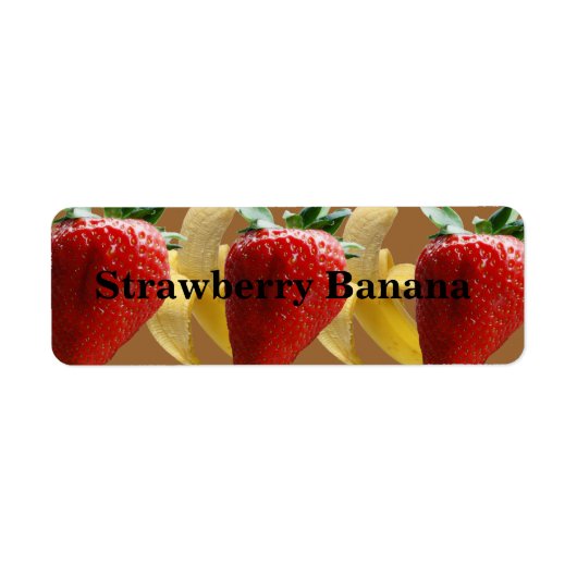  Strawberry Banana Labels (Voorkant)