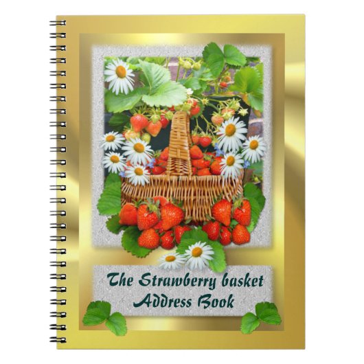 Strawberry Basket Adres Notitieboek (Voorkant)