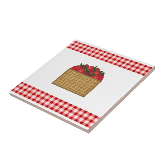 Strawberry Basket Tile Tegeltje (Zijkant)
