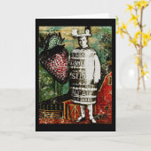 Strawberry Beer Guy Wenskaart  Ephemera Kaart (Gele Bloem)