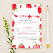 Strawberry Berry Baby shower voorspellingen Activi Briefpapier