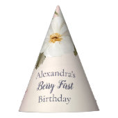 Strawberry Berry Eerste 1e Verjaardagsfeest Feesthoedjes (Voorkant)