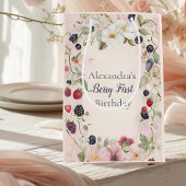 Strawberry Berry Eerste 1e Verjaardagsfeest Medium Cadeauzakje