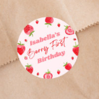 Strawberry Berry Eerste 1e Verjaardagsfeest