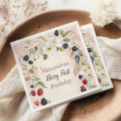 Strawberry Berry Eerste 1e Verjaardagsfeest Servet