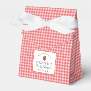 Strawberry Berry Eerste Picknick Baby shower Bedankdoosjes