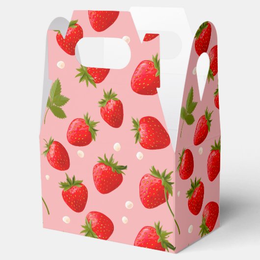 Strawberry Berry Eerste Verjaardagsfeestje Favor Bedankdoosjes (Geopend)