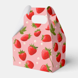 Strawberry Berry Eerste Verjaardagsfeestje Favor Bedankdoosjes