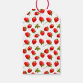 Strawberry Berry Eerste Verjaardagsfeestje Favor Cadeaulabel (Achterkant)