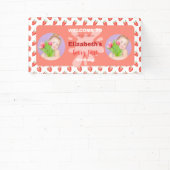 Strawberry Berry First Birthday Invitation Spandoek (Insitu)