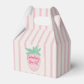 Strawberry Berry First Favor Box Bedankdoosjes (Voorkant Zijde)