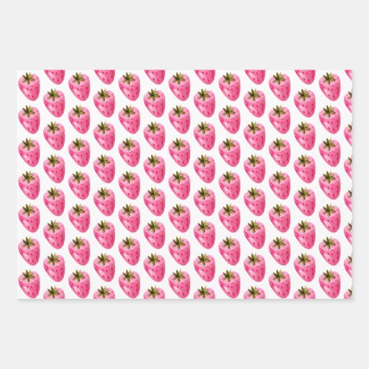 Strawberry Berry Fruit Jam Wrapping Paper Set van (Voorkant 2)