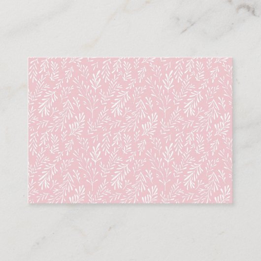 Strawberry Berry Sweet Baby shower Boeken voor Bab Informatiekaartje (Achterkant)