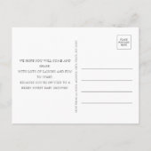 Strawberry Berry Sweet Baby shower Budget Briefkaa Uitnodiging Briefkaart (Achterkant)